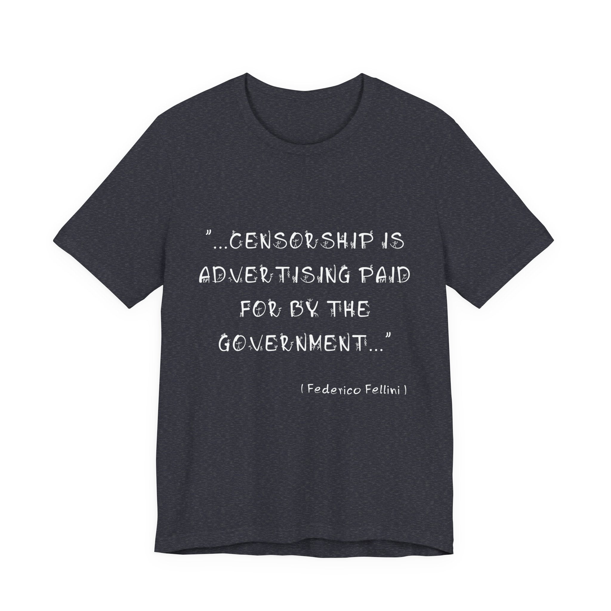 Federico Fellini Quote Poster - "Censorship is Advertising" - Minimalist Wall Art