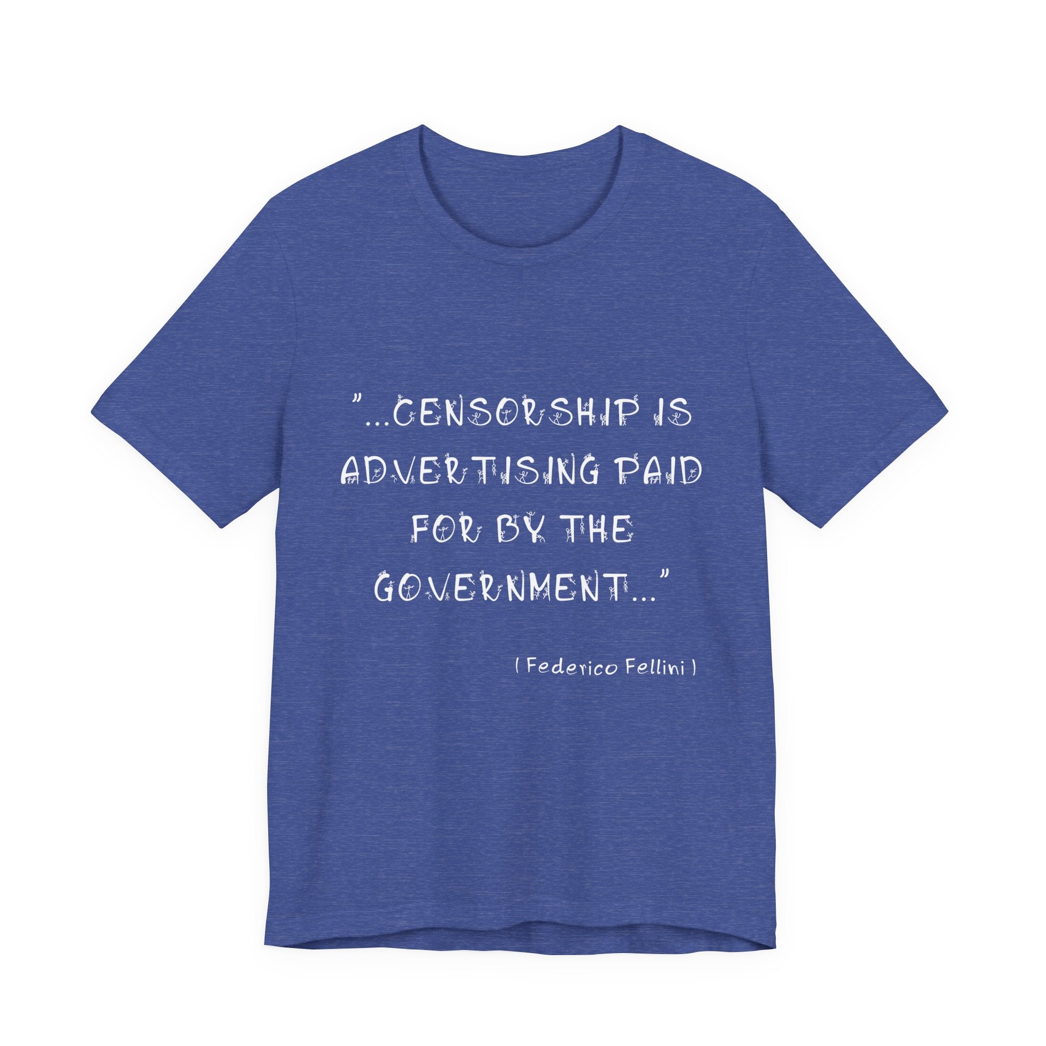 Federico Fellini Quote Poster - "Censorship is Advertising" - Minimalist Wall Art